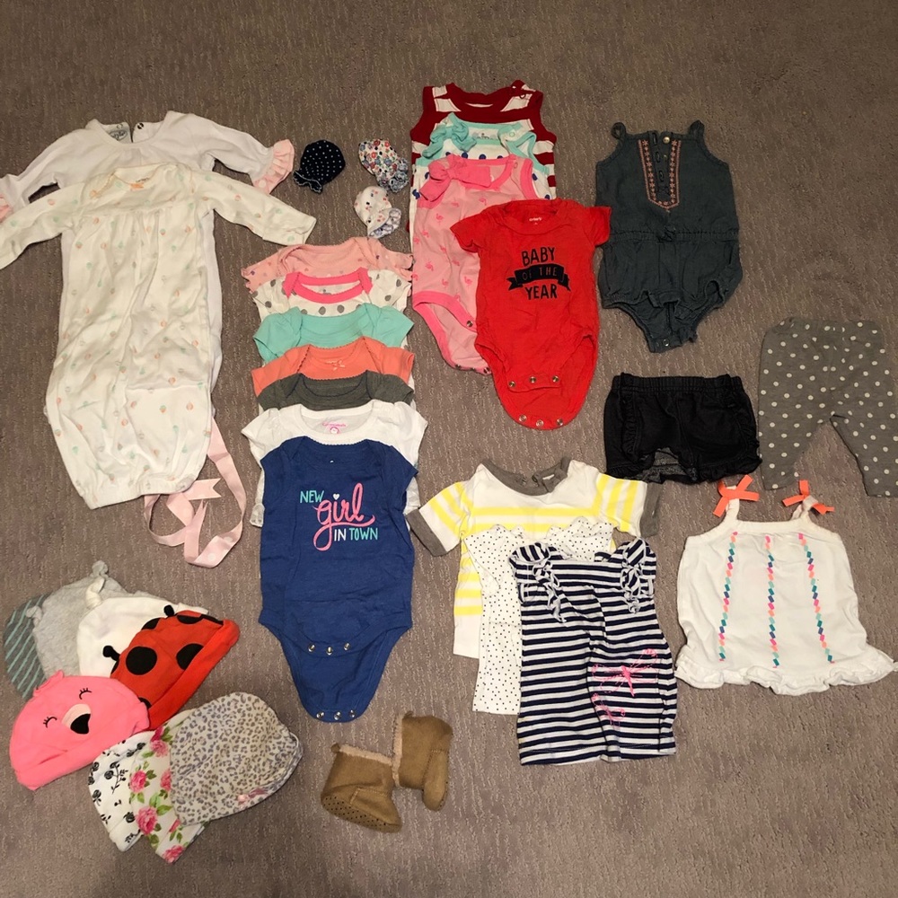 36 pcs. Newborn Baby Girls Clothes